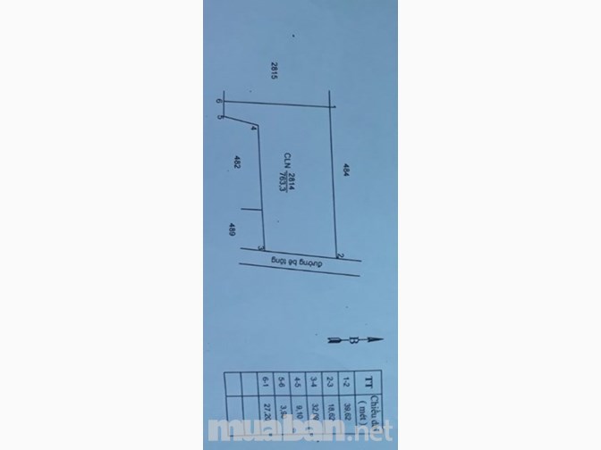 Bấn đất trồng cây lâu năm, diện tích 763m2, Châu Thành, Tiền Giang